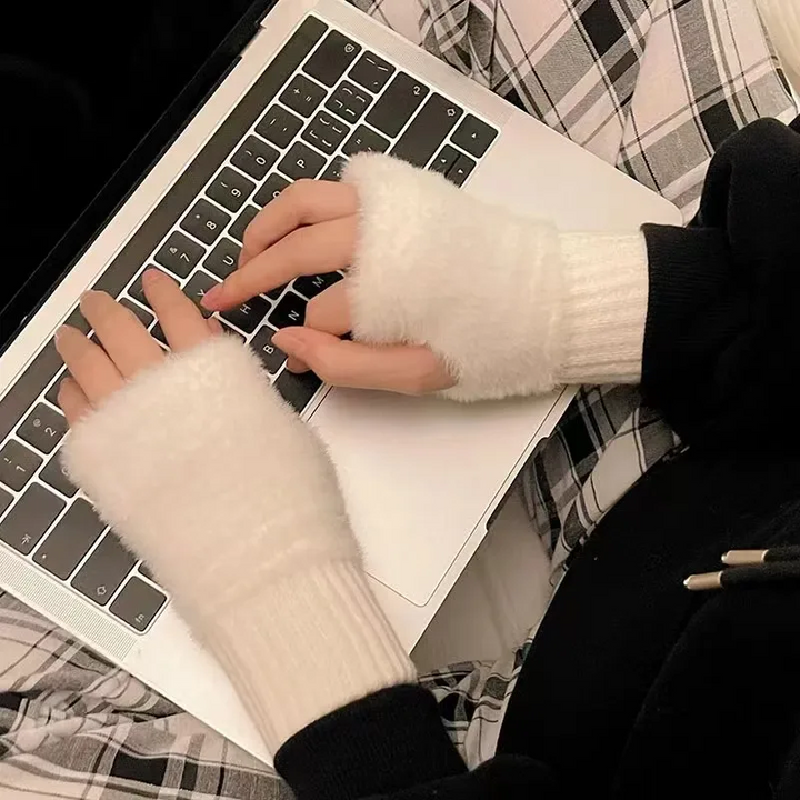 Unisex Fleece Fingerless Gloves – Varme, Myke og Funksjonelle | Skanto