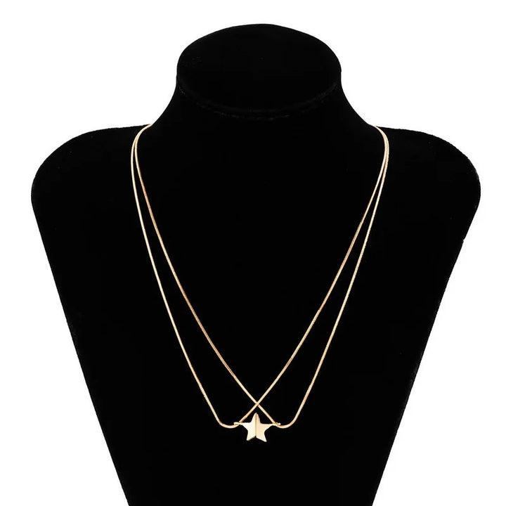 Skanto | Dainty Magnetic Star Necklace Pair