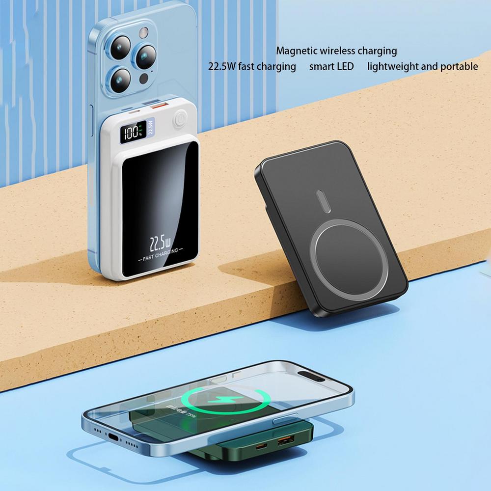 Skanto | Dobbel Energi Trådløs Magnetisk Power Bank