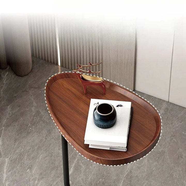 Skanto | C-formet mobil sidebord ideelt for sofa eller seng