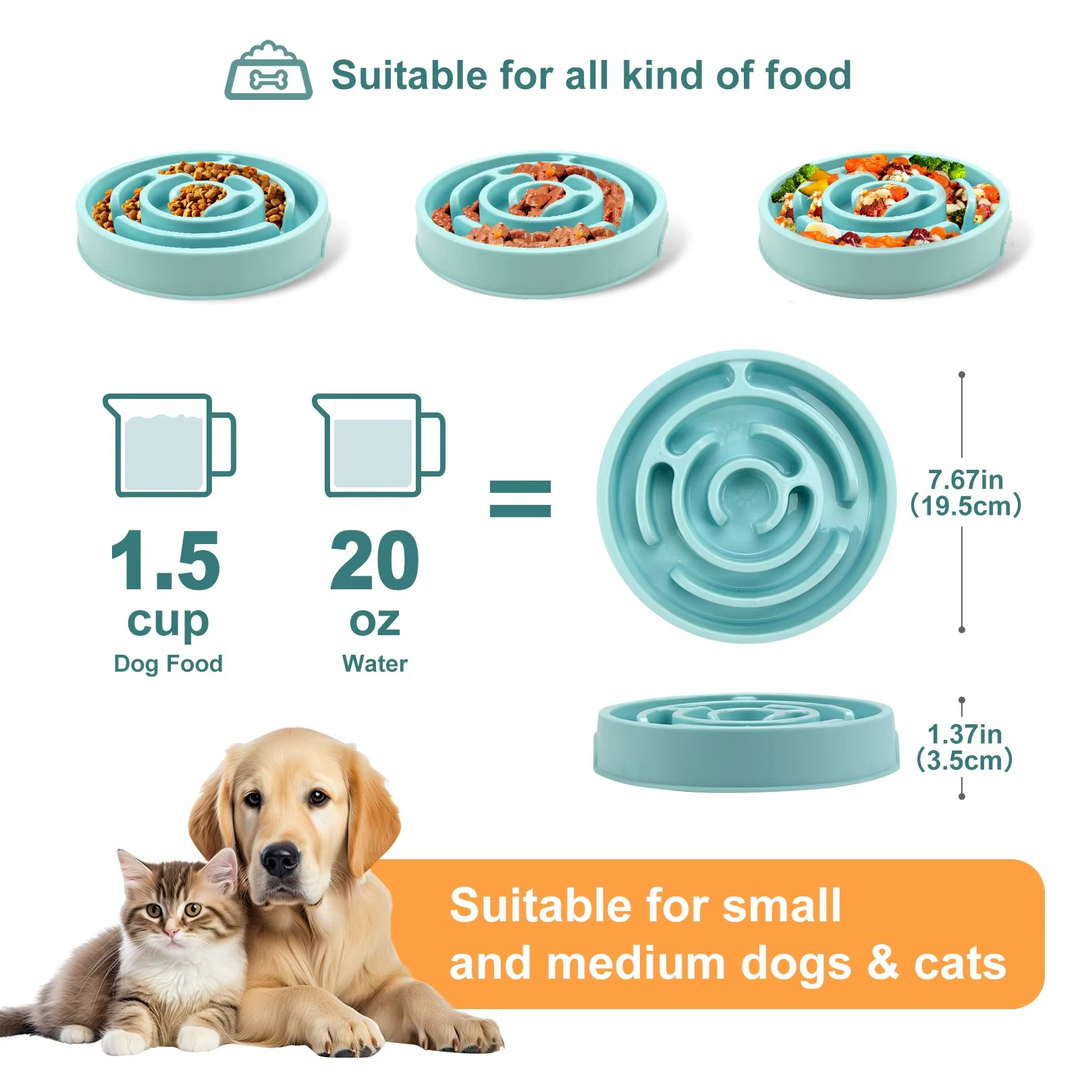 Skanto | Ultimate Pet Slow Feeder Bowl – Sikker og robust for alle dyrestørrelser