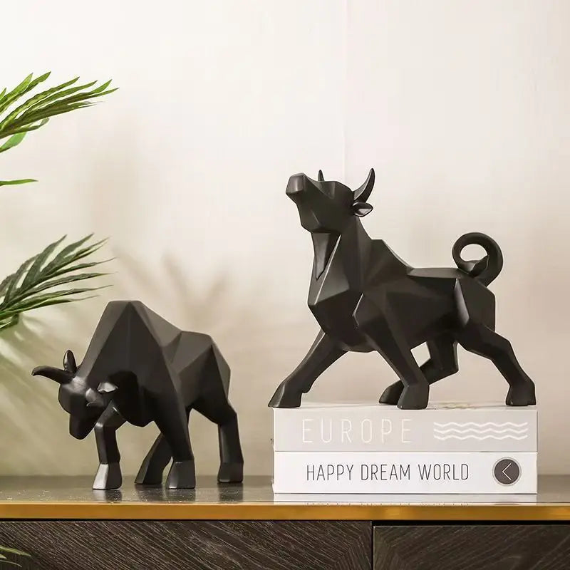 Skanto | ToroArte Stål Skulptur | Nordisk Design | Harzfigur Moderne | 35 cm / 26 cm