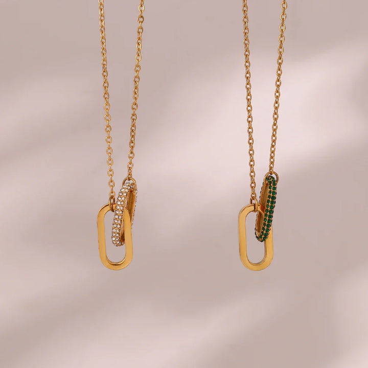 Skanto | Klassisk Paper Clip Link Love Halskjede