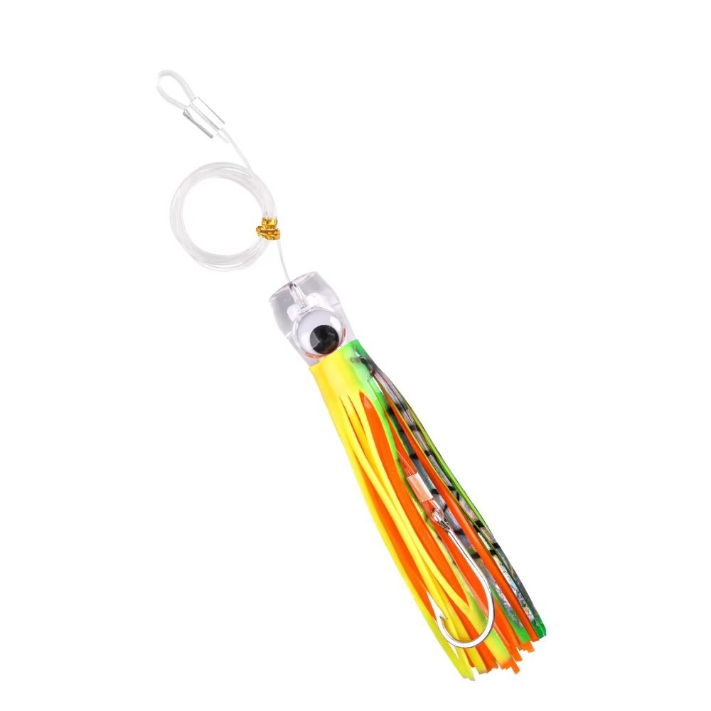 Skanto | 5pcs Rigged Trolling Skirt Tuna Lures for Mahi, Marlin, Shark and Wahoo – Big Game Saltwater Lures