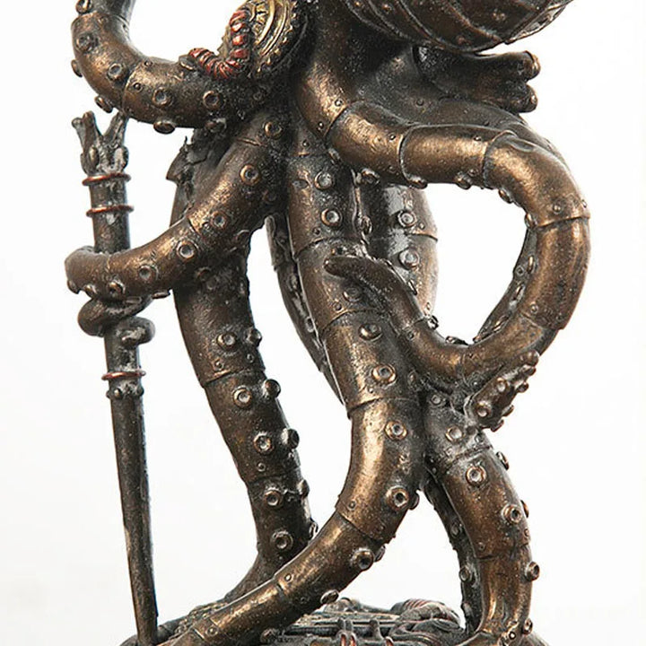 Skanto | Steampunk Blekkulf Mekanisk Reisende Figurer Hjemmedekorasjoner