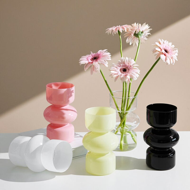 Skanto | Glass Dyre Vase - Flerfarget