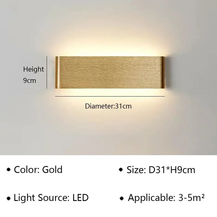 Skanto | LumiEra Moderne LED Vegglampe | Stilrent Design | Varme hvite lys for soverom, korridor & bad