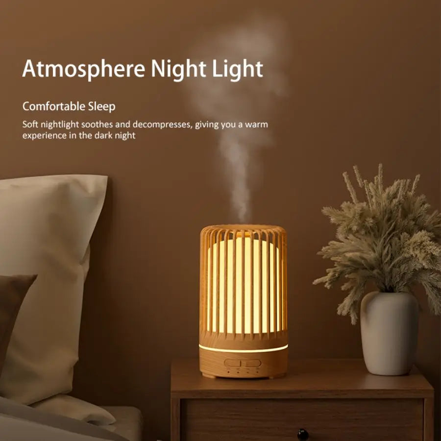 Skanto | Auralis Mini Aroma Diffuser | 150 ml | Ultralyd & LED Stemningslys | USB Drift | Stille Fuktighet
