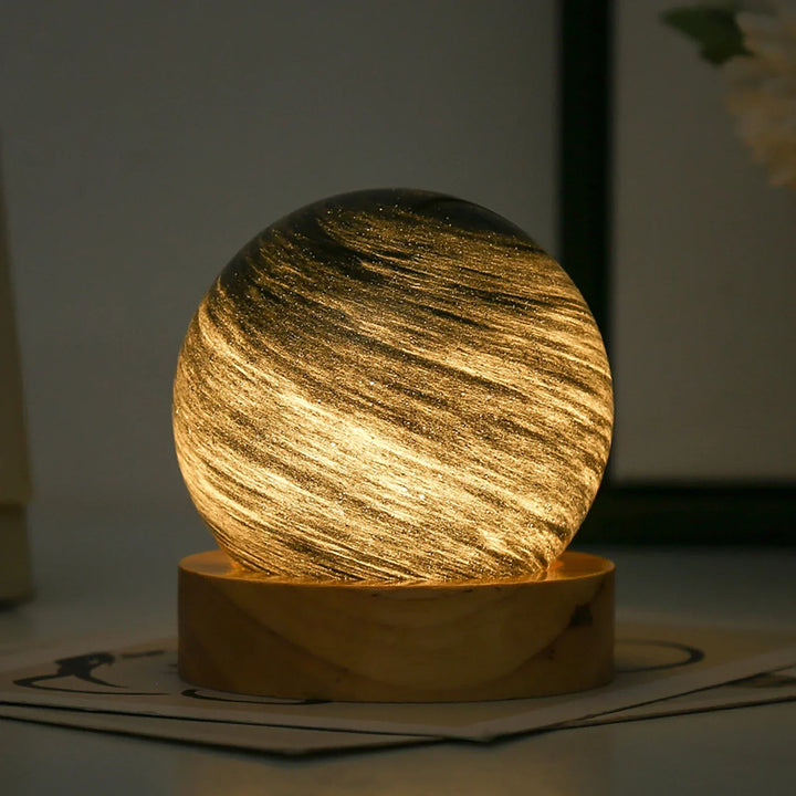 3D Krystall Planet Atmosfære Nattlampe | Skanto