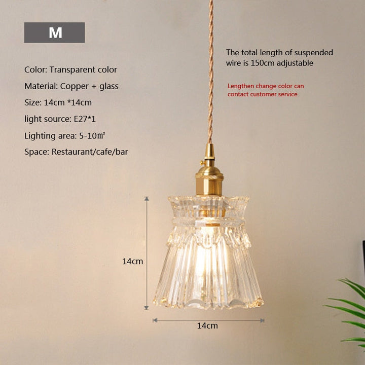 Skanto | Nordisk Brilliance Gjennomsiktig Glass Pendellampe