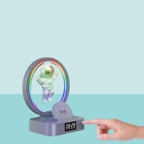 Galaktisk Astronaut Vekkerklokke RGB Høyttaler | Skanto