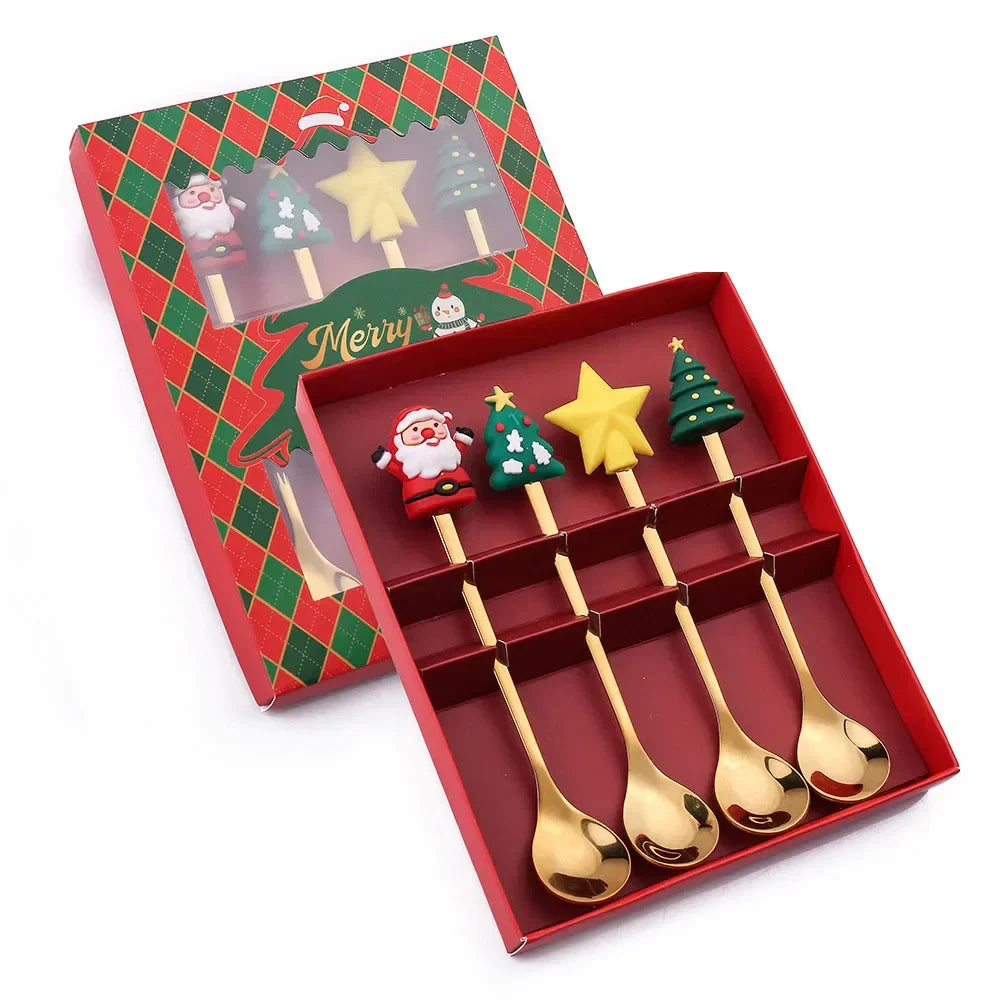 XmasSpoons – Stilig Jule Skje Sett for Festlige Bord Skanto