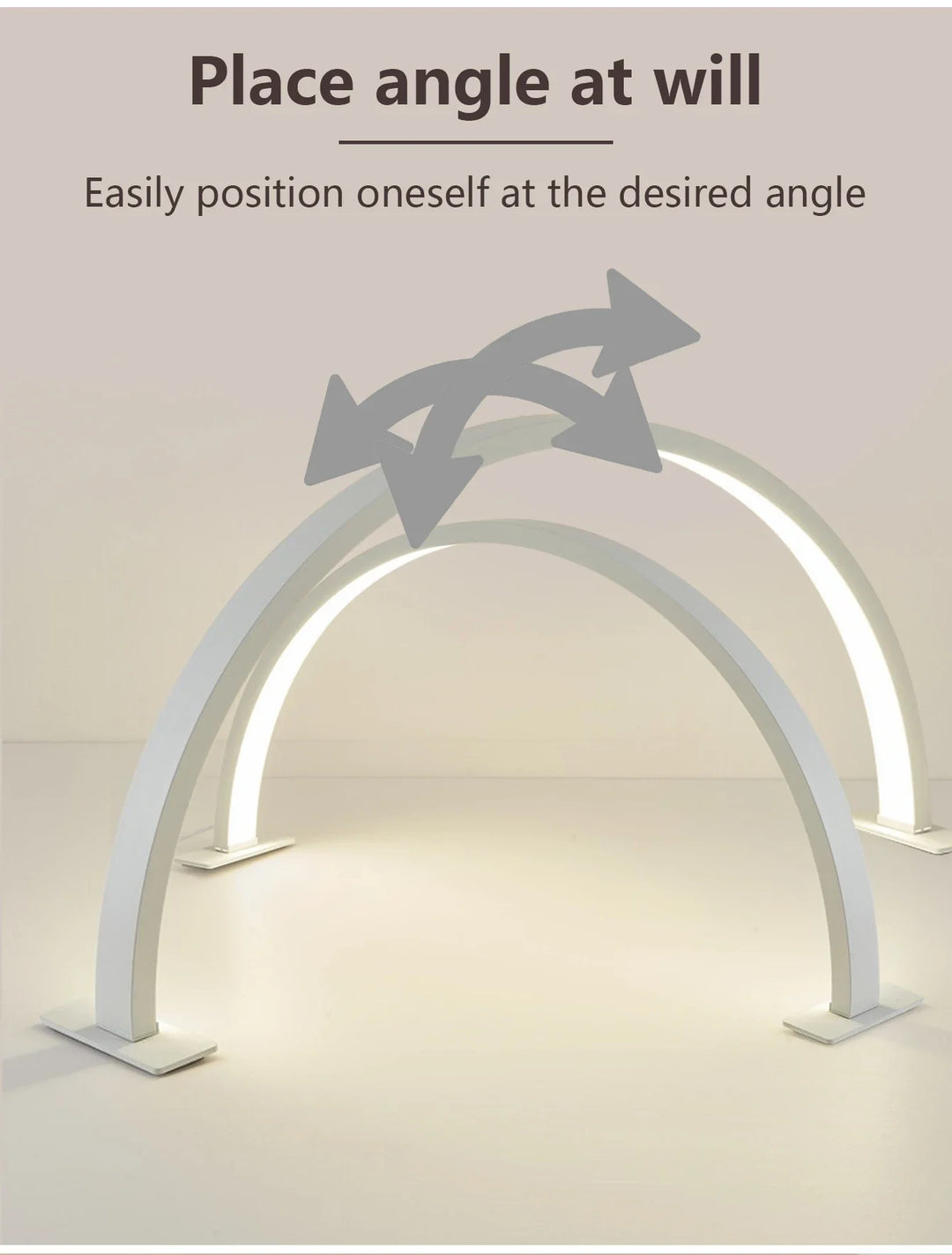 Skanto | LUNAIL LED Neglelampen | Halvmåne Design | USB | For Neglestudio & Hjem