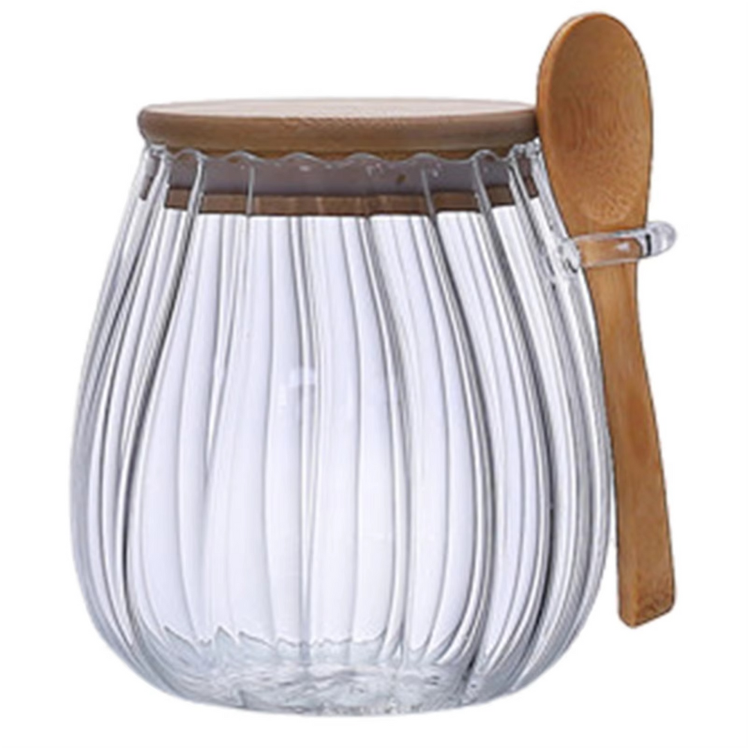 Skanto | Premium Glass Airtight Canister with Sealed Lid for Kitchen Storage