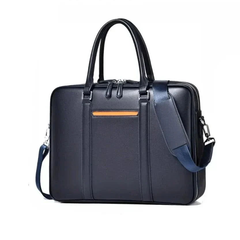 Skanto | Manhattan Læder Forretnings Laptop Dokumentmappe Crossbody Håndtaske