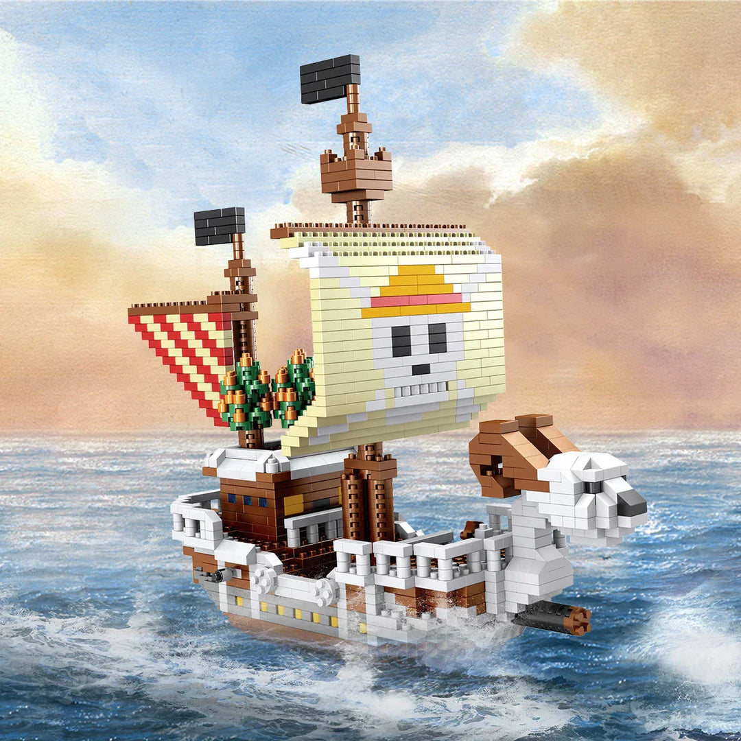Skanto | DIY Navigasjon Skip Byggekonstruksjoner Leketøy, Piratskip Dekorasjon Utdanningsleketøy, Gaver til Gutter og Jenter