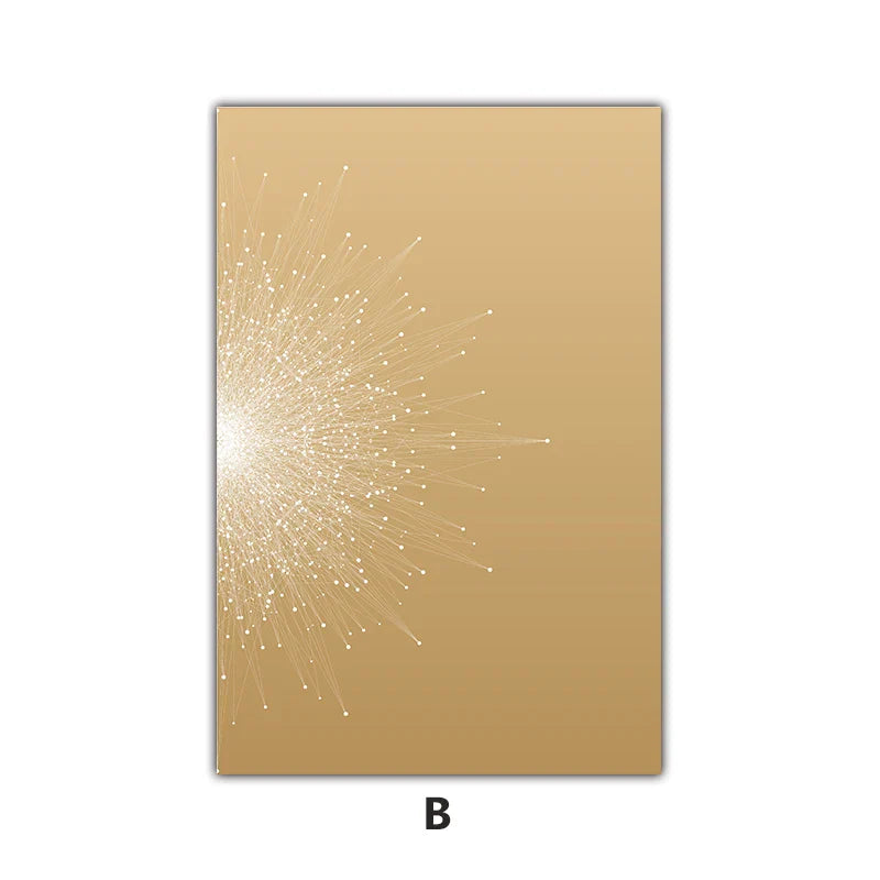 Contrast Color Abstract Particle Geometry Wall Art Quality Canvas Prints Pictures For Living Room Bedroom Home Office Decor | Skanto