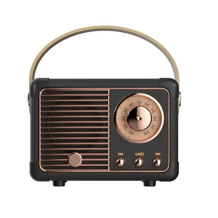 Skanto | Vintage-style trådløs Bluetooth-høyttaler med subwoofer