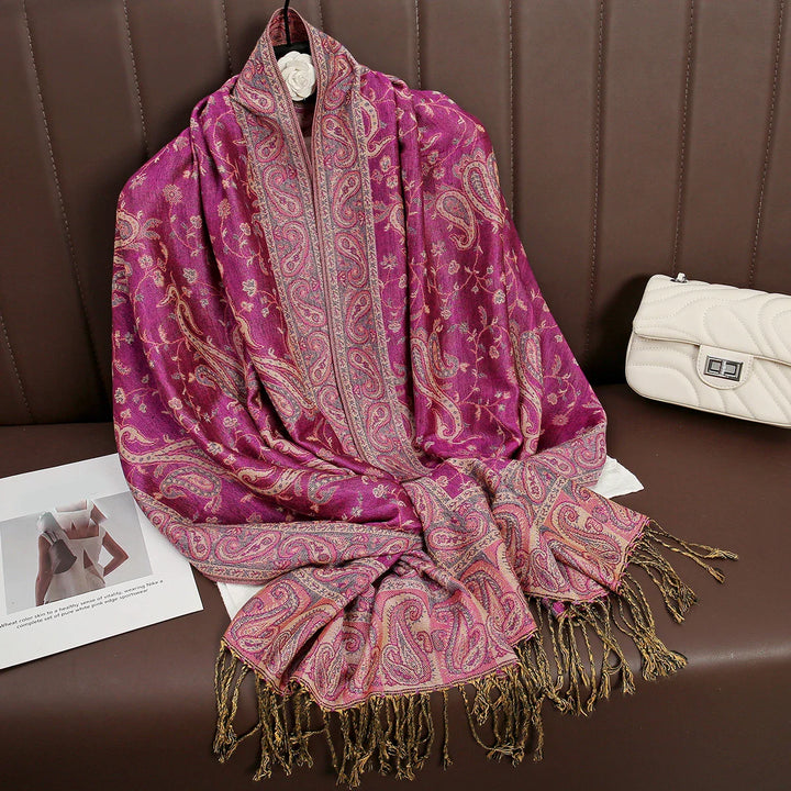 Skanto | Élégancea | Dame skjerf | Cashmere følelse | 70 × 190 cm | Luksus trykk & varm