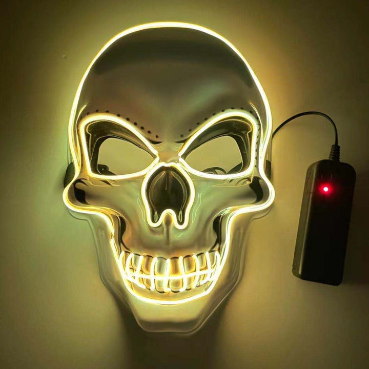 Skanto | Neon LED Skjelett Festmaske