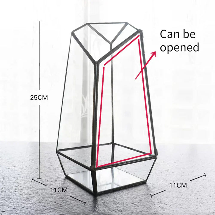 Moderne geometrisk, inspirert av naturen botanisk terrarium | Skanto