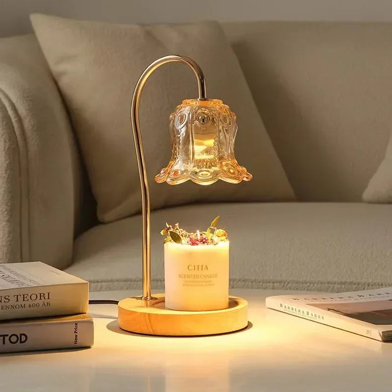 Skanto | Blomformet Varm Publikum Stearinlys Varmer Lampe