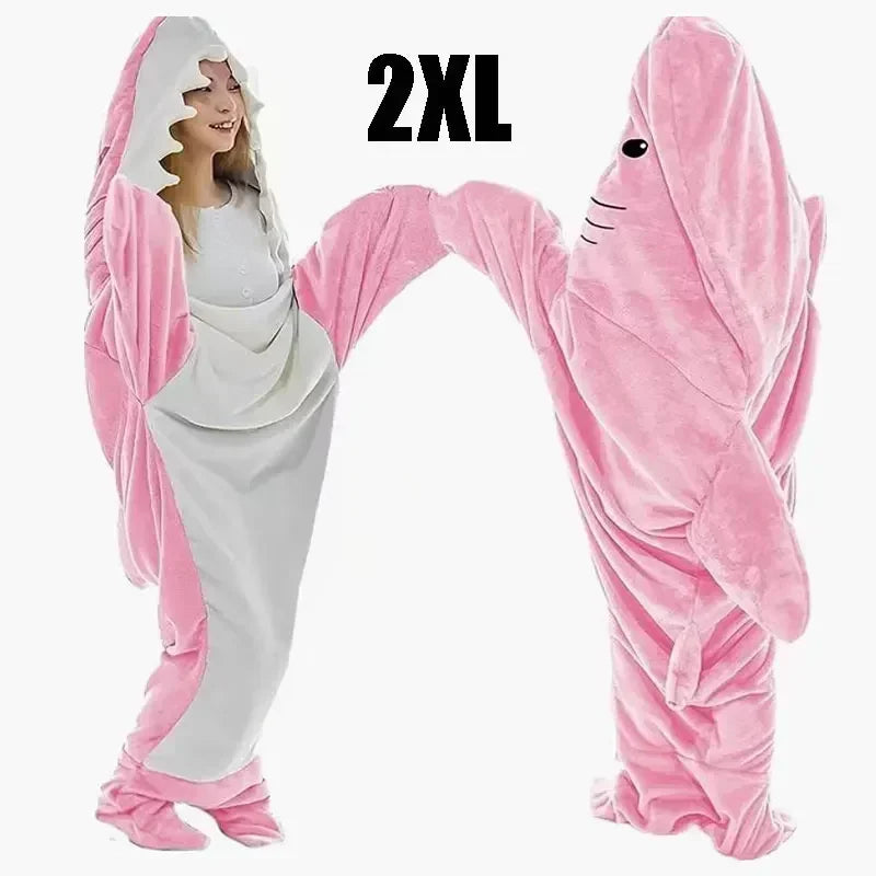 Snuggly Shark Koselig Hettegenser Epleteppe | Skanto