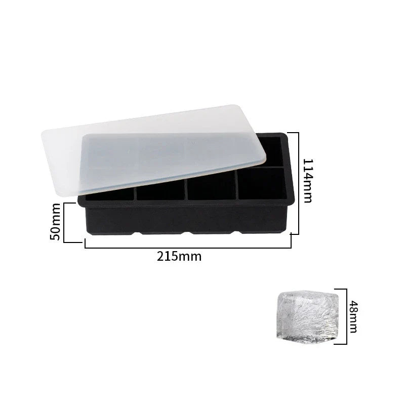 Norvo | FrostForm Stor isbitformer laget av silikon | BPA-fri og fleksibel | For XXL isbiter, cocktailer og kjøkken | Enkel å rengjøre