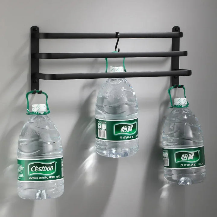 Fester Håndkleholder - Svart Aluminium | Skruefeste Skanto