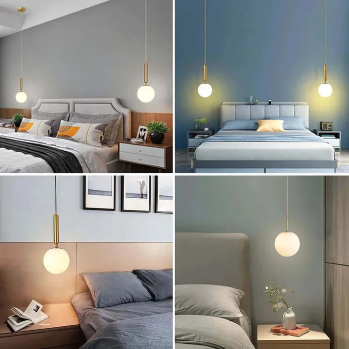 Skanto | Mid-Century Modern Glass Ball Pendant Light