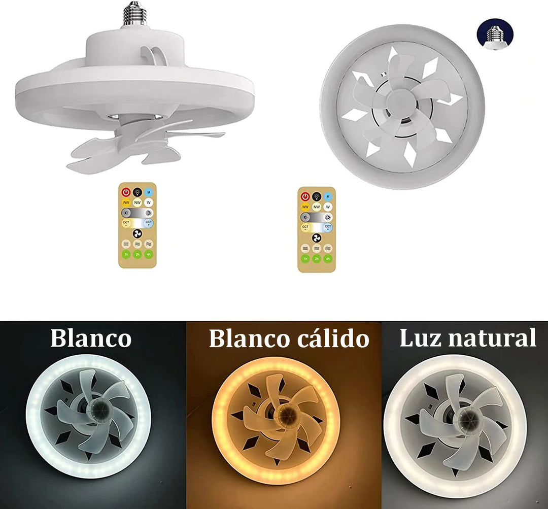 Skanto | 2 i 1 Svingbar Vifte LED Lampe
