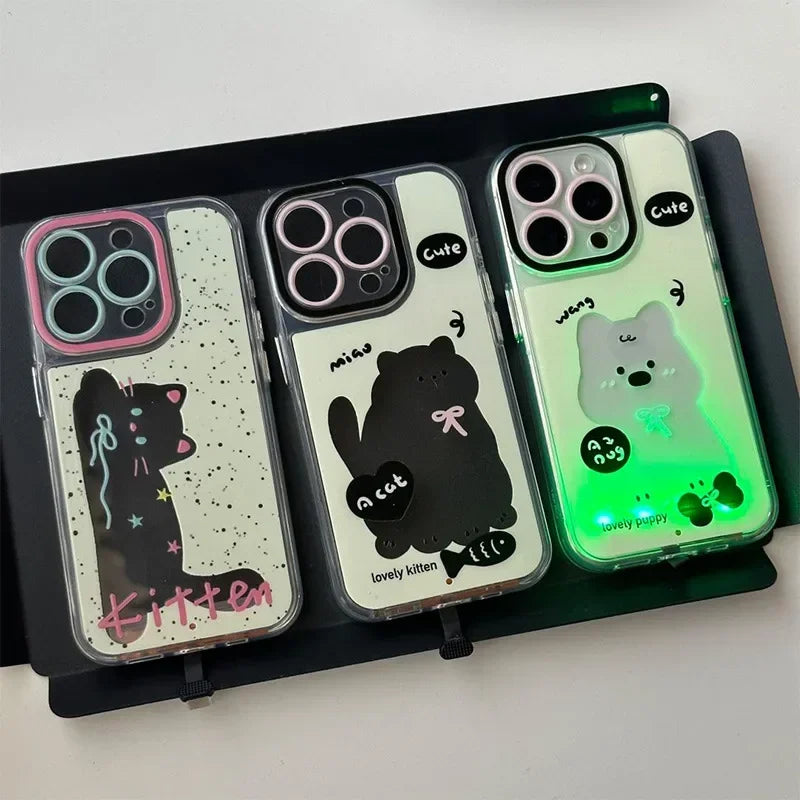 Skanto | Glødende Valp Lysende iPhone-deksel