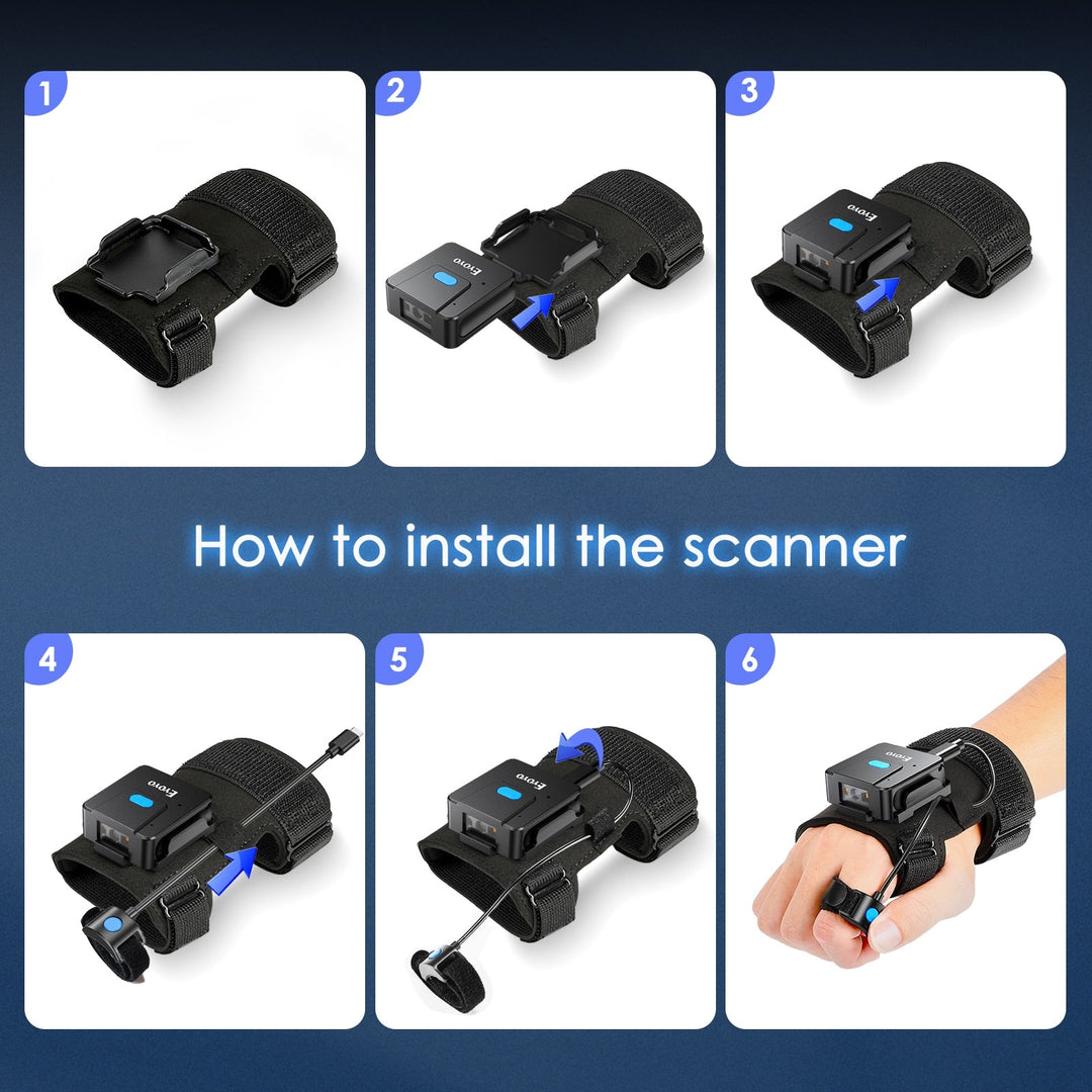 Skanto | Smart Scan Bluetooth Strekkodeskanner Hanske