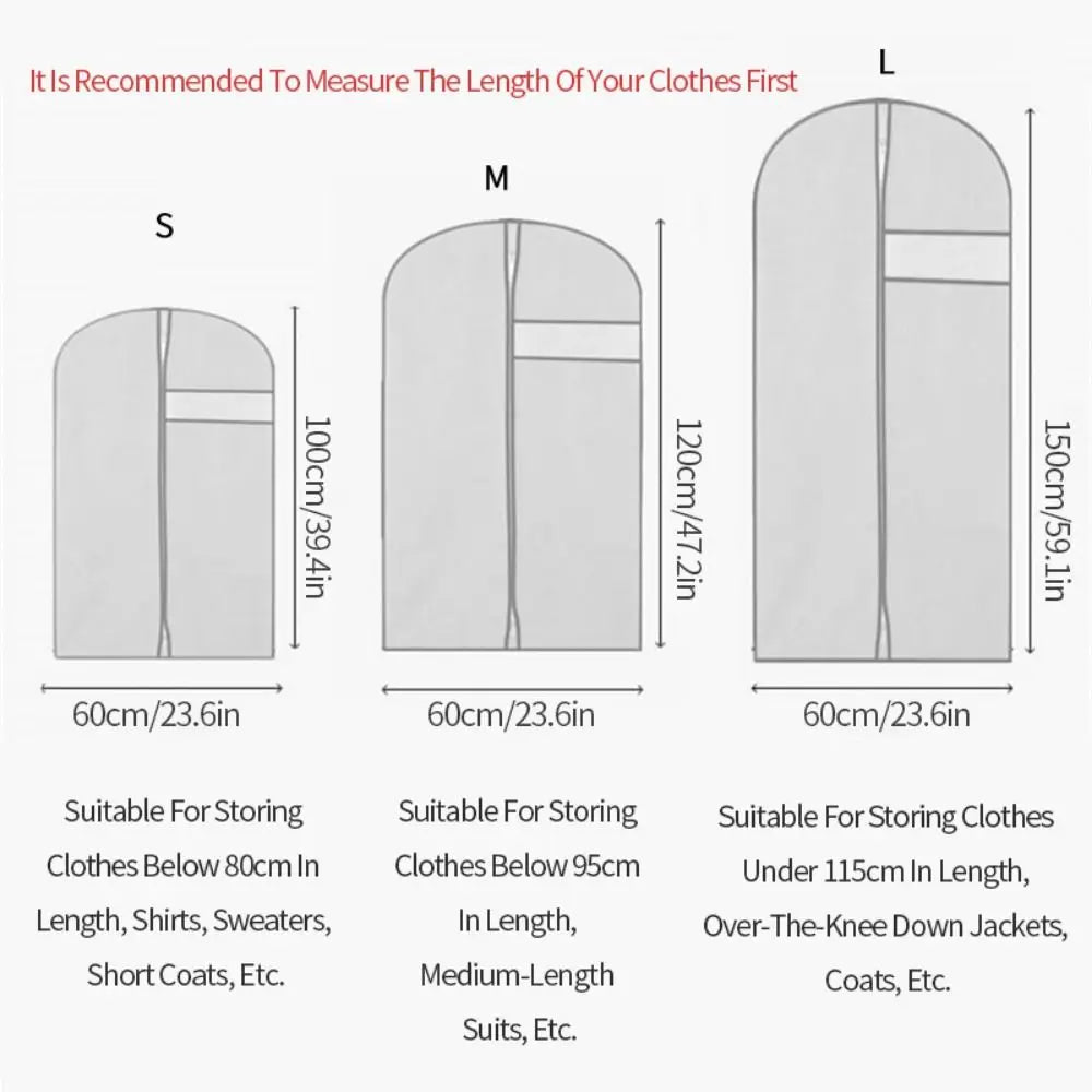 Norvo | GARMENTA Premium Kjolebeskyttelsesdeksel | Støv- og vanntett | Med vindu | 3 størrelser