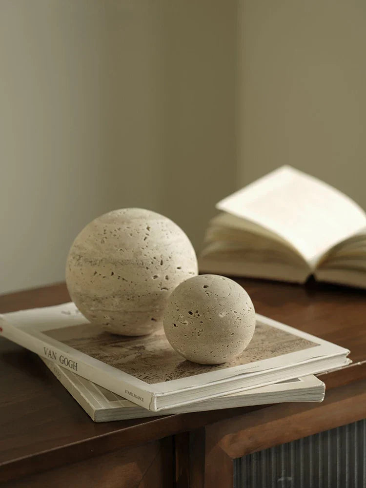 Skanto | Naturlig Stein Marmor Dekorativ Ball