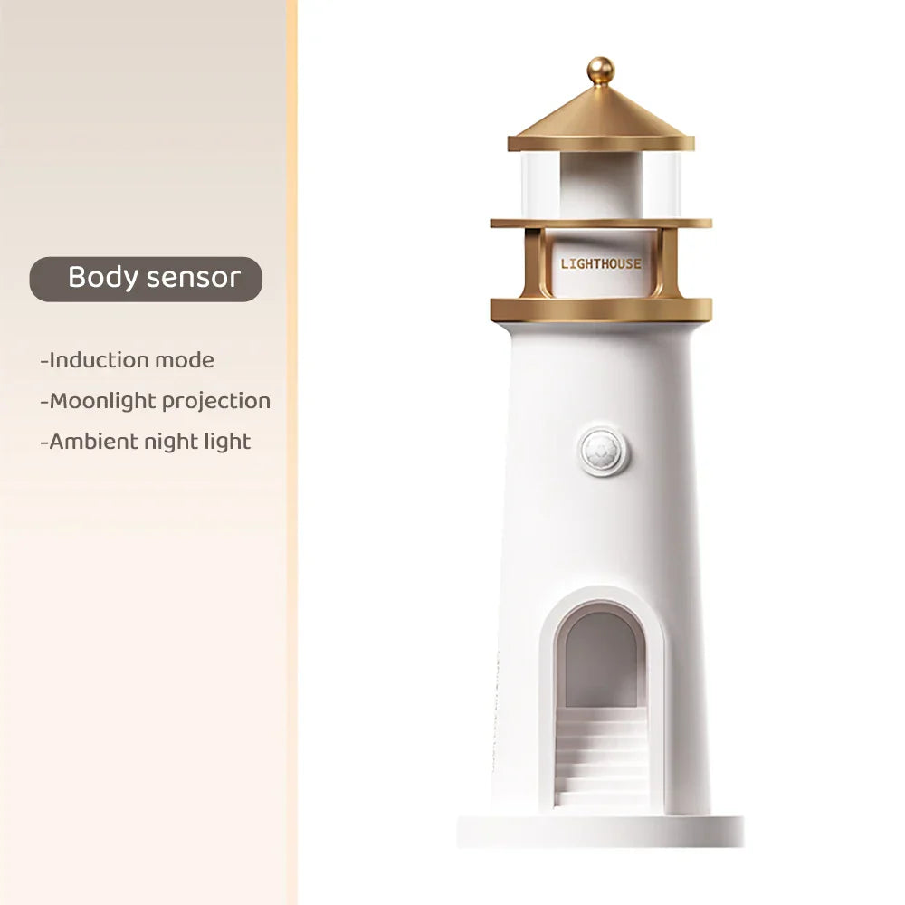 Skanto | Lighthouse Ambient lys Bluetooth Musikk Dimmbar Prosjektion