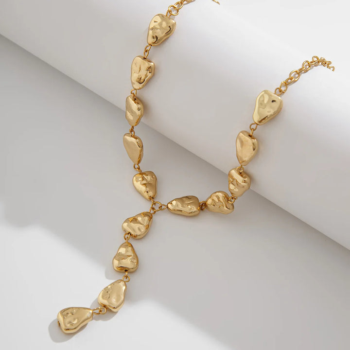 Skanto | Moderne stein inspirert lariat-halskjede