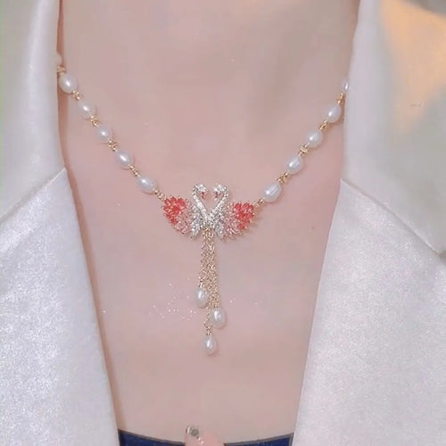 Skanto | Swan Love Charming Pendant Necklace
