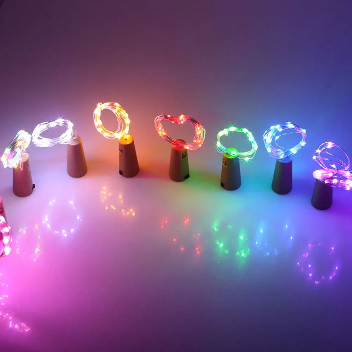 Skanto | LED eventyrlys for flasker – dekorative lys med tråd for kreativ belysning og DIY-prosjekter