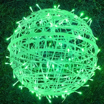 LED Rattan Ball String Lights – Dekorativ utendørs belysning for hager og fester | Skanto