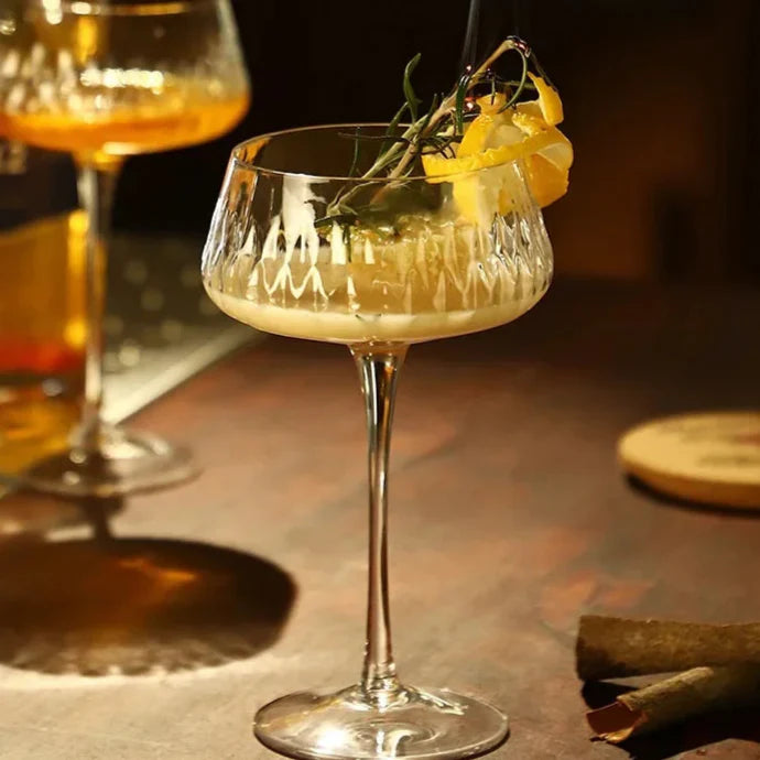 Elegant 2-delt Cocktail Coupe Sett Skanto