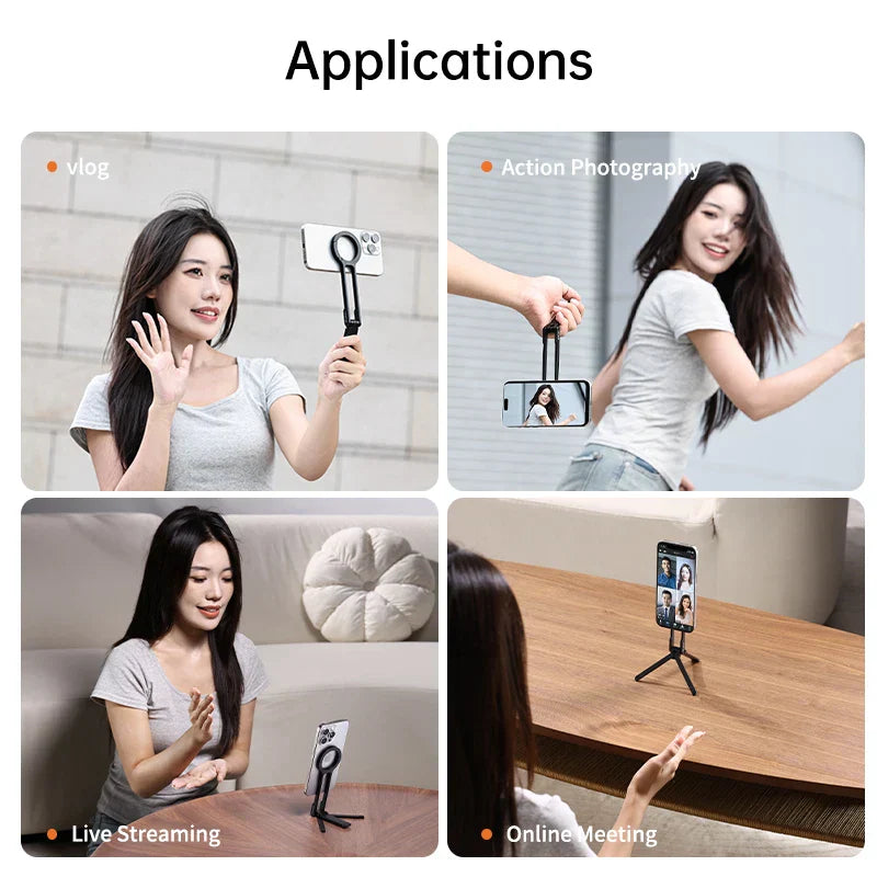Skanto | Pocket Size Clip-On Magnetisk Sammenleggbart Stativ