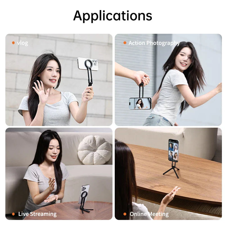 Skanto | Pocket Size Clip-On Magnetisk Sammenleggbart Stativ