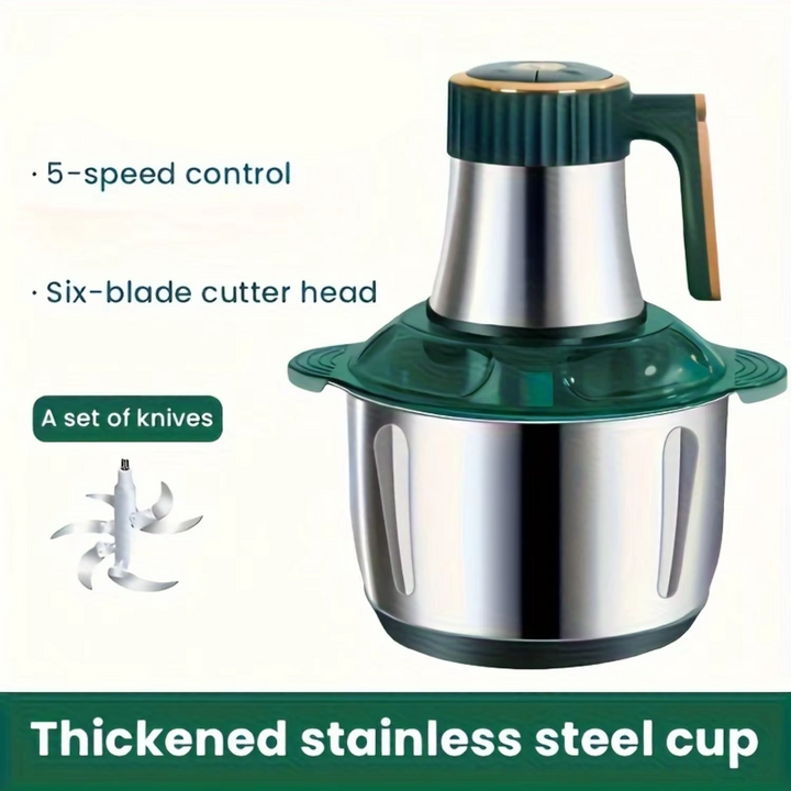 Skanto | 5-quart 6-second electric meat grinder with 5-speed control and stainless steel blades