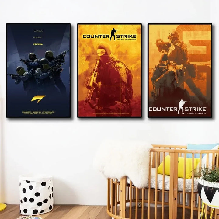 Skanto Counter-Strike 2 Plakat Veggkunst Hjemmedekorasjon Romdekorasjon Digital Maleri Stue Restaur