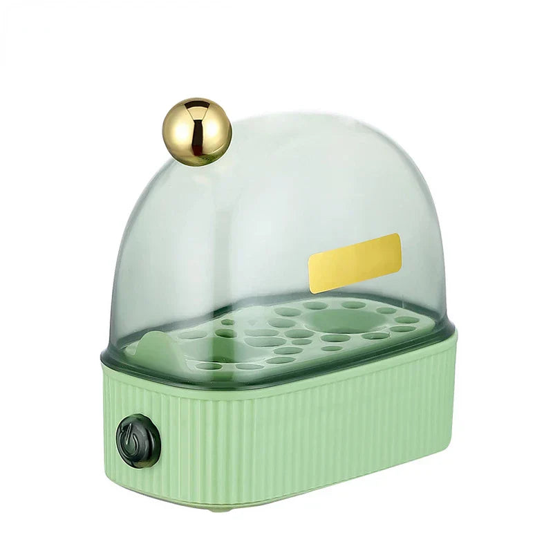 120W 220V Elektrisk Eggekoker & Eggeporsjonerer - Automatisk mini-frokostmaskin for 2 egg, bærbar dampkoker