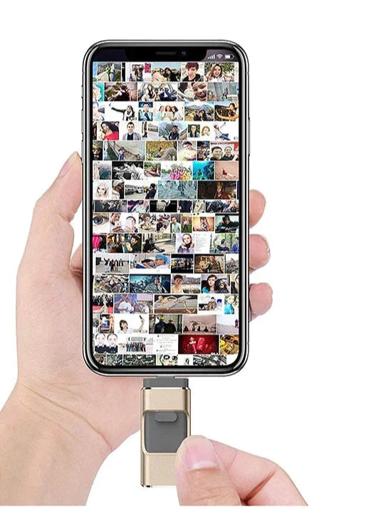 Skanto | DataFlex 4-i-1 Minnepinne – USB-lagring for telefon, nettbrett og PC