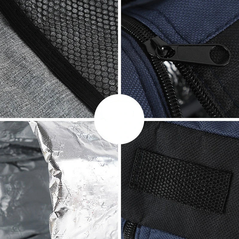 Norvo | Cooltiva Isolert Flaskeveske 10×10×29 cm | Bærbar Kjølebag laget av Oxford-stoff | For Reiser, Sport og Utendørs