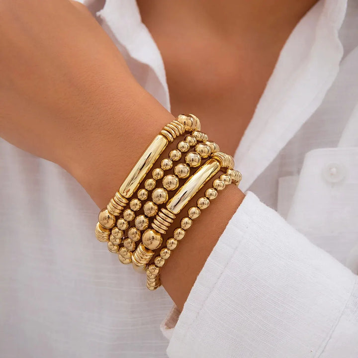 Skanto | 5pc Beaded Bracelet Stack Set