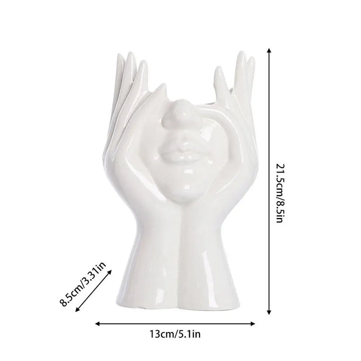Skanto Vase Keramisk Ansiktsvase For Dekor Kunstvase For Hjemme Kontor Dekor Feministisk Dekor Moderne Kropps Blomster Vase Femal Kropp Vase